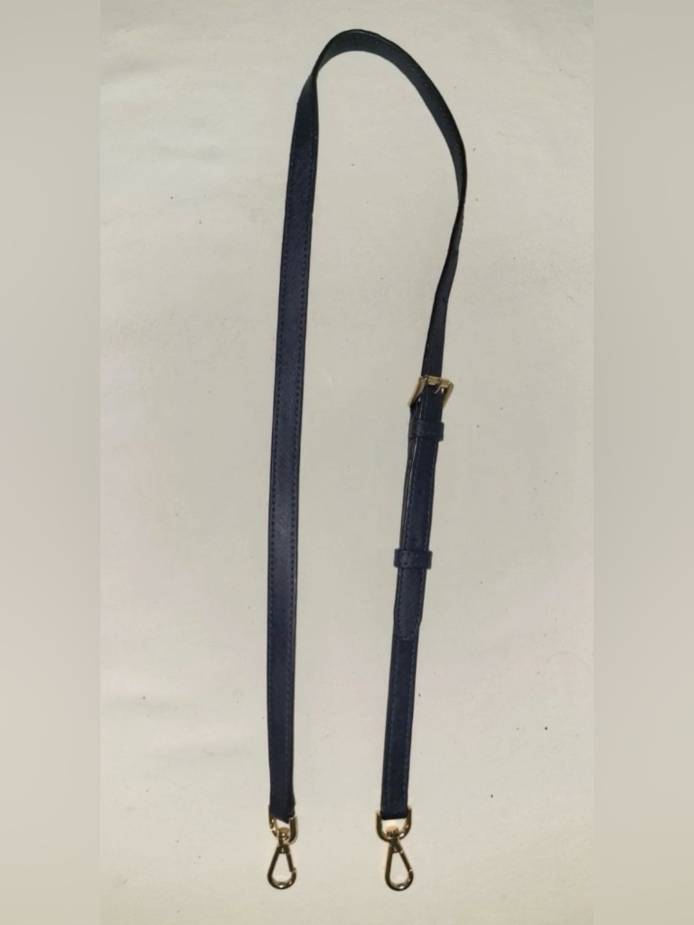 Michael Kors Navy Saffiano Satchel Crossbody Bag with Gold Hardware - Picture 12 of 16